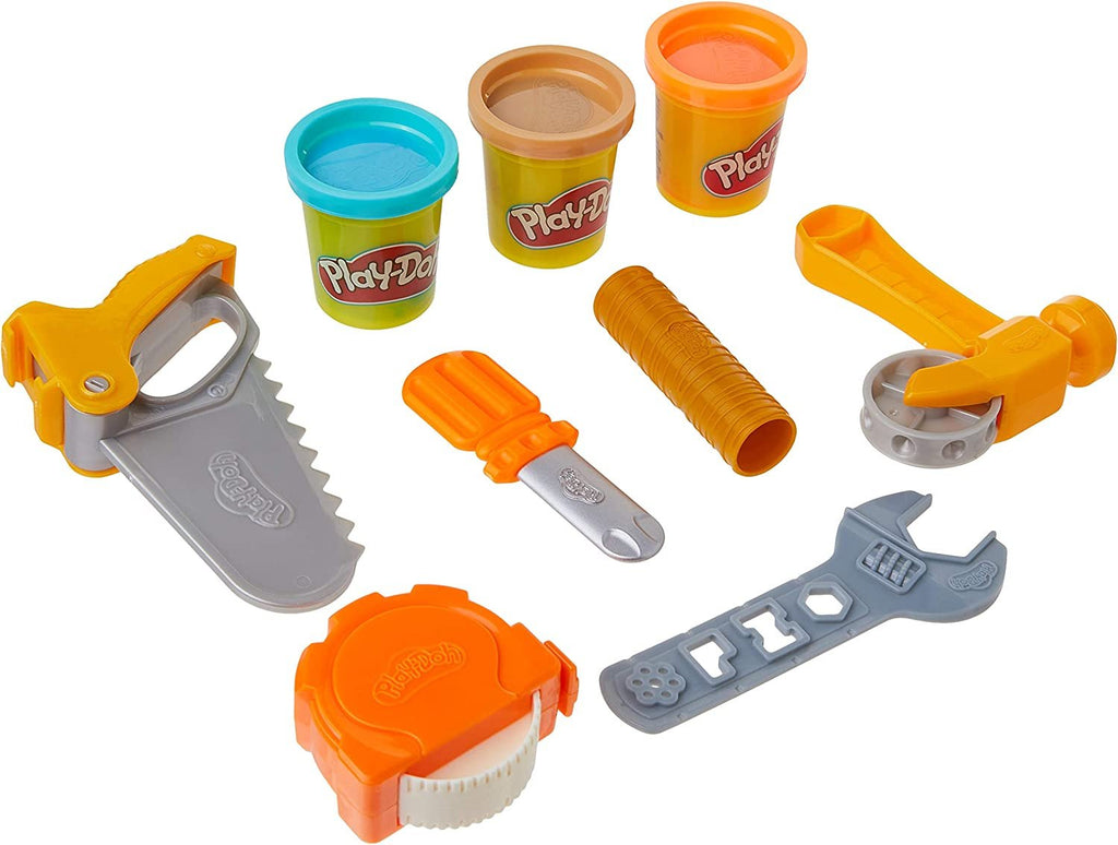 Play-Doh Toolin' Around Toy Tools Set for Kids with 3 Non-Toxic Colors