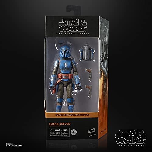 Star Wars The Black Series Koska Reeves Toy 6-Inch-Scale The Mandalorian Collectible Figure with Accessories, Toys for Kids Ages 4 and Up,F1878