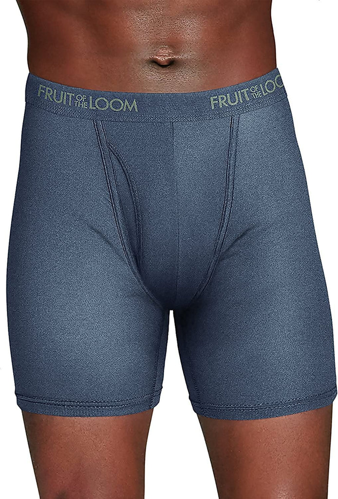 Fruit of the Loom Men's 12-Pack Everlight Boxer Briefs Breathable Nylon/Spandex Blend