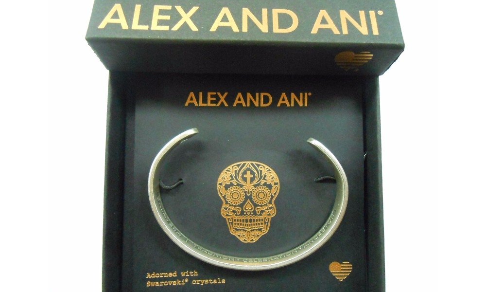 Alex and Ani Womens Calavera Cuff Bracelet