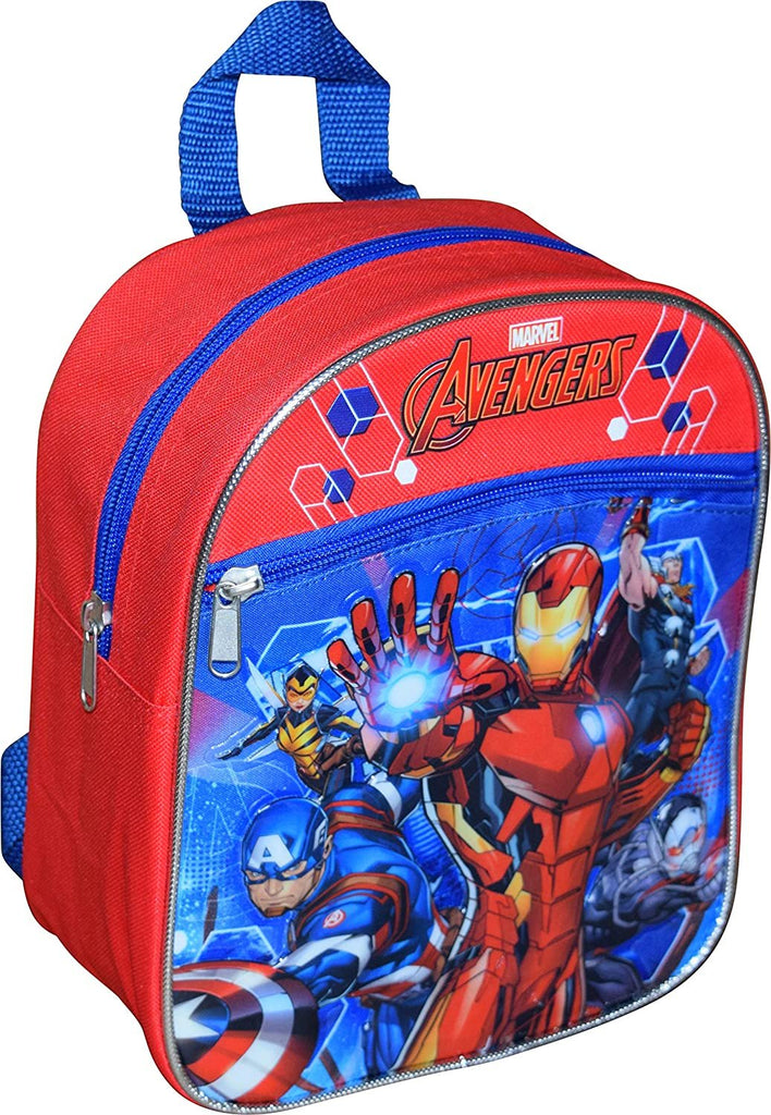 Marvel Avengers 10" Mini Backpack W/ 3D Heat Seal Patch Logos or Iron Man And Captain America