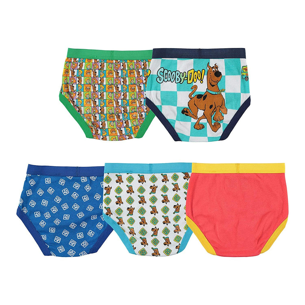 Handcraft Little Boys' Scooby Doo  Brief (Pack of 5), Assorted, 6