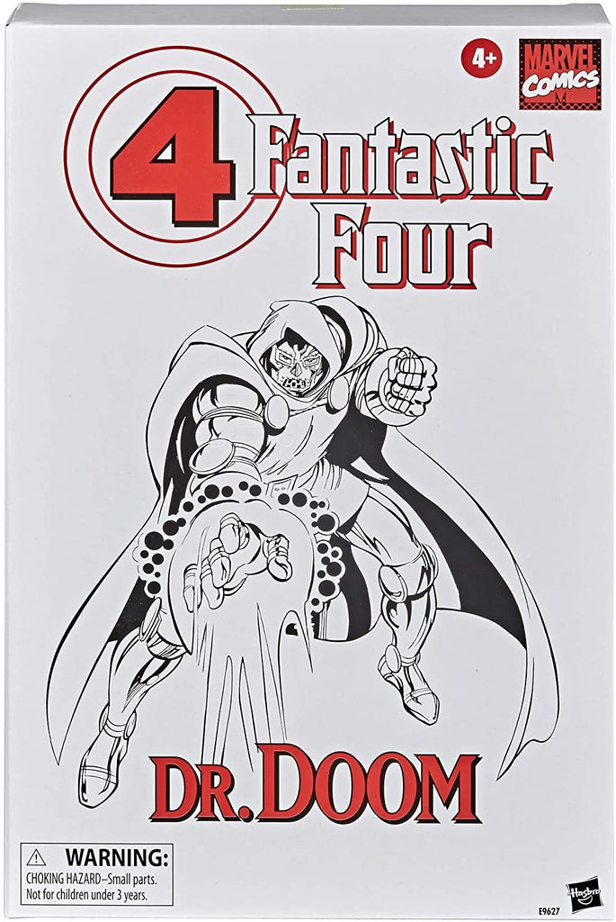 Marvel Vintage Series 6-inch Scale Dr. Doom Fantastic 4 Action Figure Toy, 10 Accessories, Marvel Super Hero Collectible Series, Ages 4 and Up