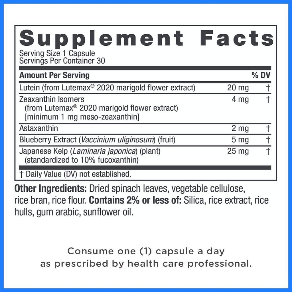 Twinlab Ocuguard Blutein Performance Capsules