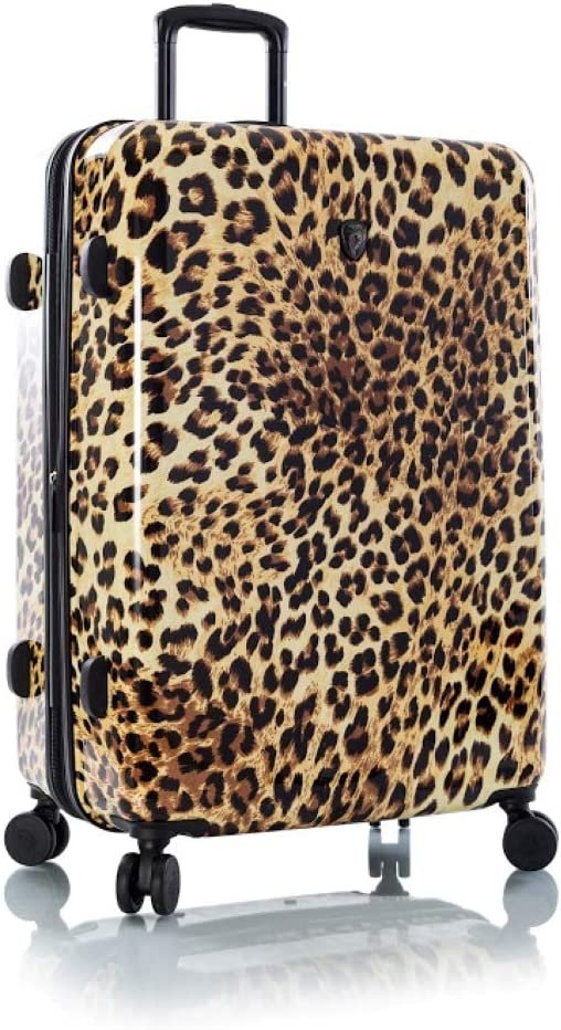 Heys America Black Leopard 30-Inch Hardside Spinner Luggage (Brown Leopard)