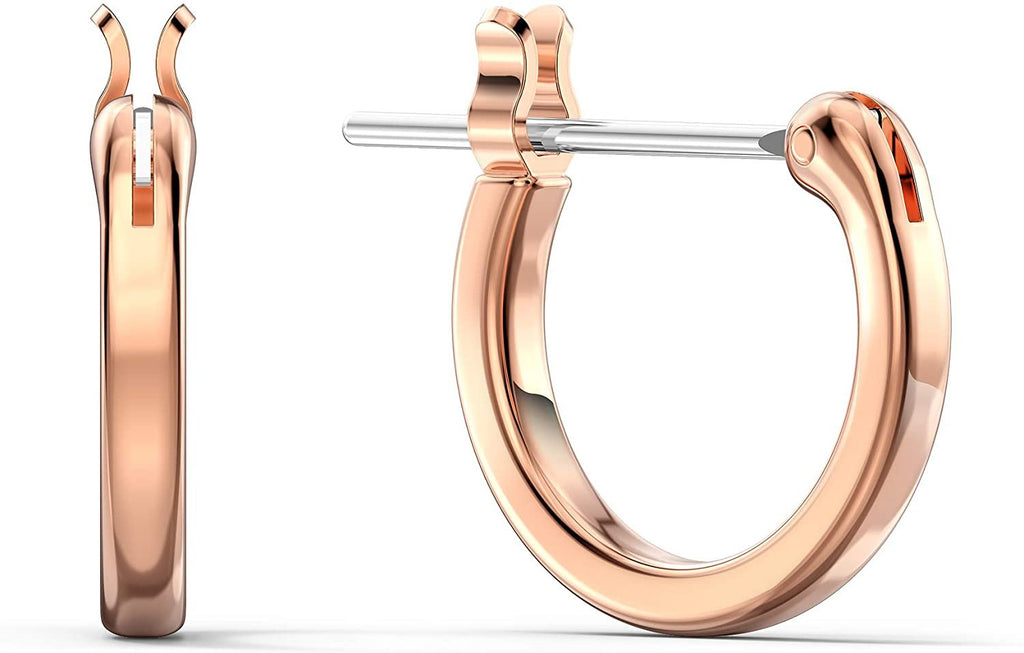 SWAROVSKI Women's Ginger Rose-Gold Tone Finish Necklace & Earrings Clear Crystal Jewelry Collection