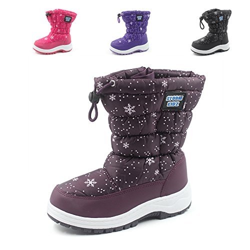 Storm Kidz Girls Cold Weather Snow Boot Puffy (Toddler/Little Kid/Big Kid) Many Colors