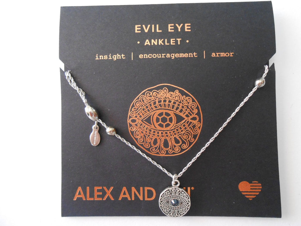 Alex and Ani Womens Evil Eye Anklet
