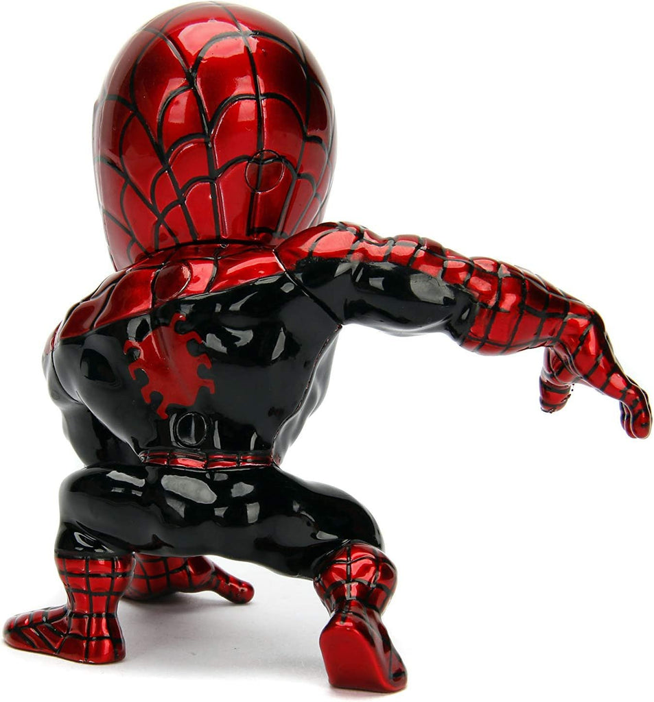 Jada Toys Metalfigs Marvel Classic Spider-Man Superior Spiderman Metals Diecast Collectible Toy Figure, 4", Red/Black