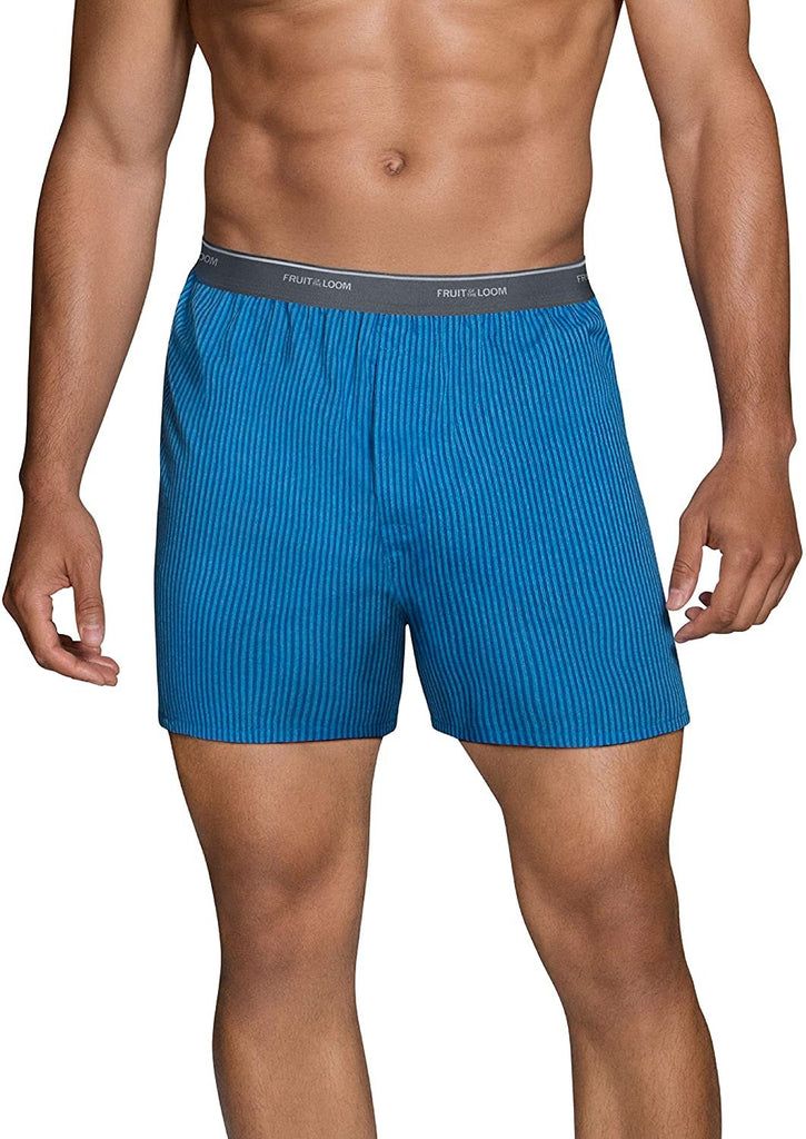 Fruit of the Loom Men's Tag-Free Boxer Shorts (Knit & Woven)