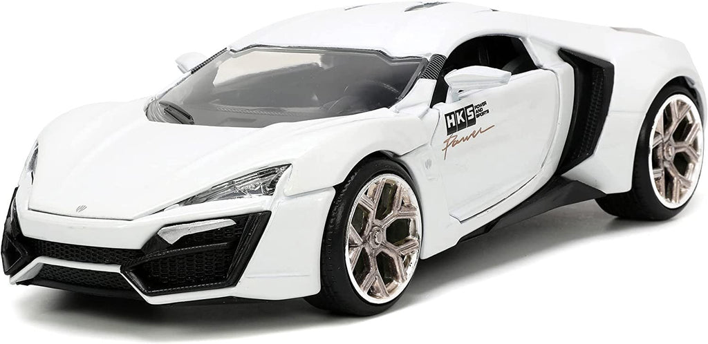 Hyper-Spec 1:24 W Motors Lykan Hypersport Die-cast Car White, Toys for Kids and Adults