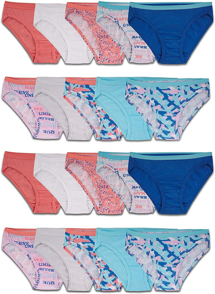 Fruit of the Loom Girls' Cotton Bikini Underwear Multipacks – sandstormusa