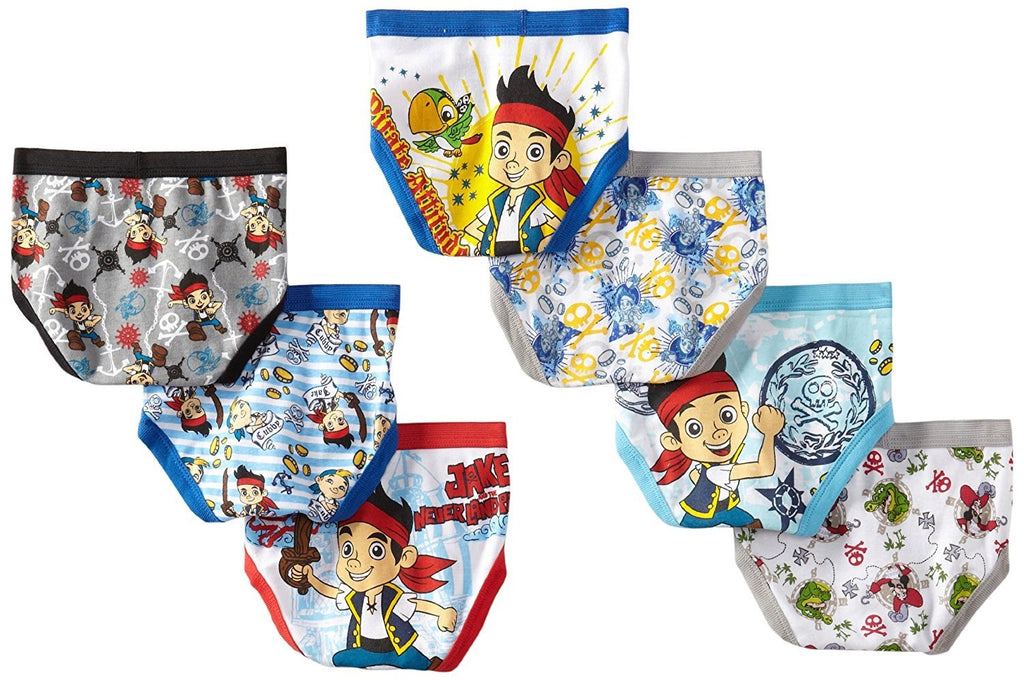 Disney Little Boys' Jake 7-Pack Brief