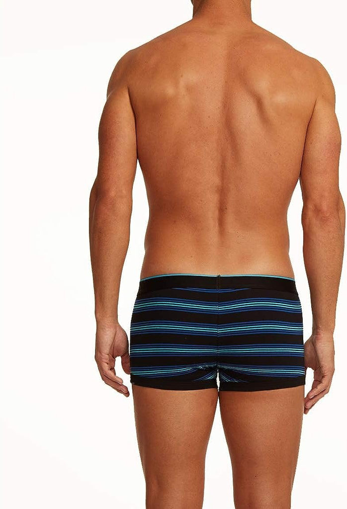 Papi Men's Stylish Brazilian Solid and Print Trunks (3-Pack of Men's Underwear)