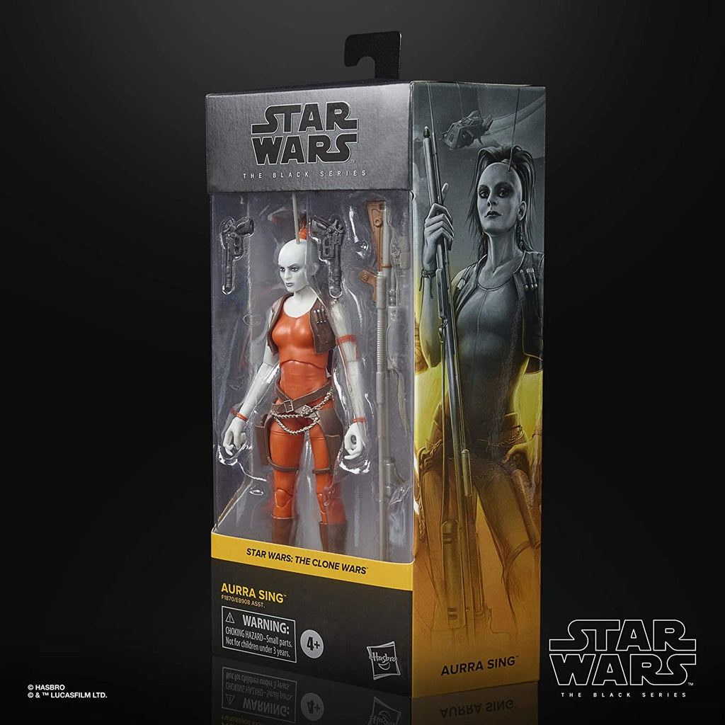 Star Wars The Black Series Aurra Sing Toy 6-Inch-Scale The Clone Wars Collectible Action Figure, Toys for Kids Ages 4 and Up,F1870