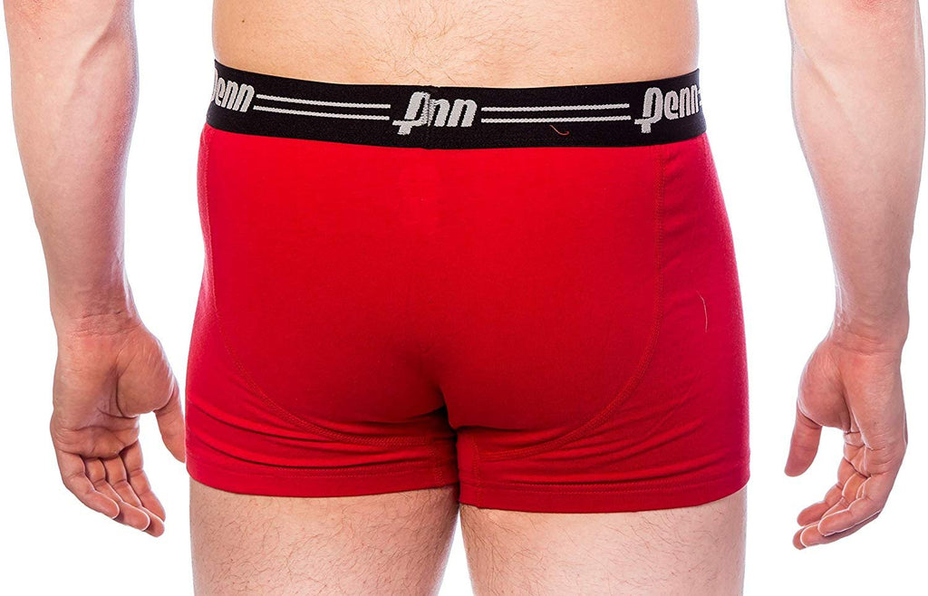 Penn Mens 3-Pack Athletic Boxer Briefs, Silver-Navy-Royal, L