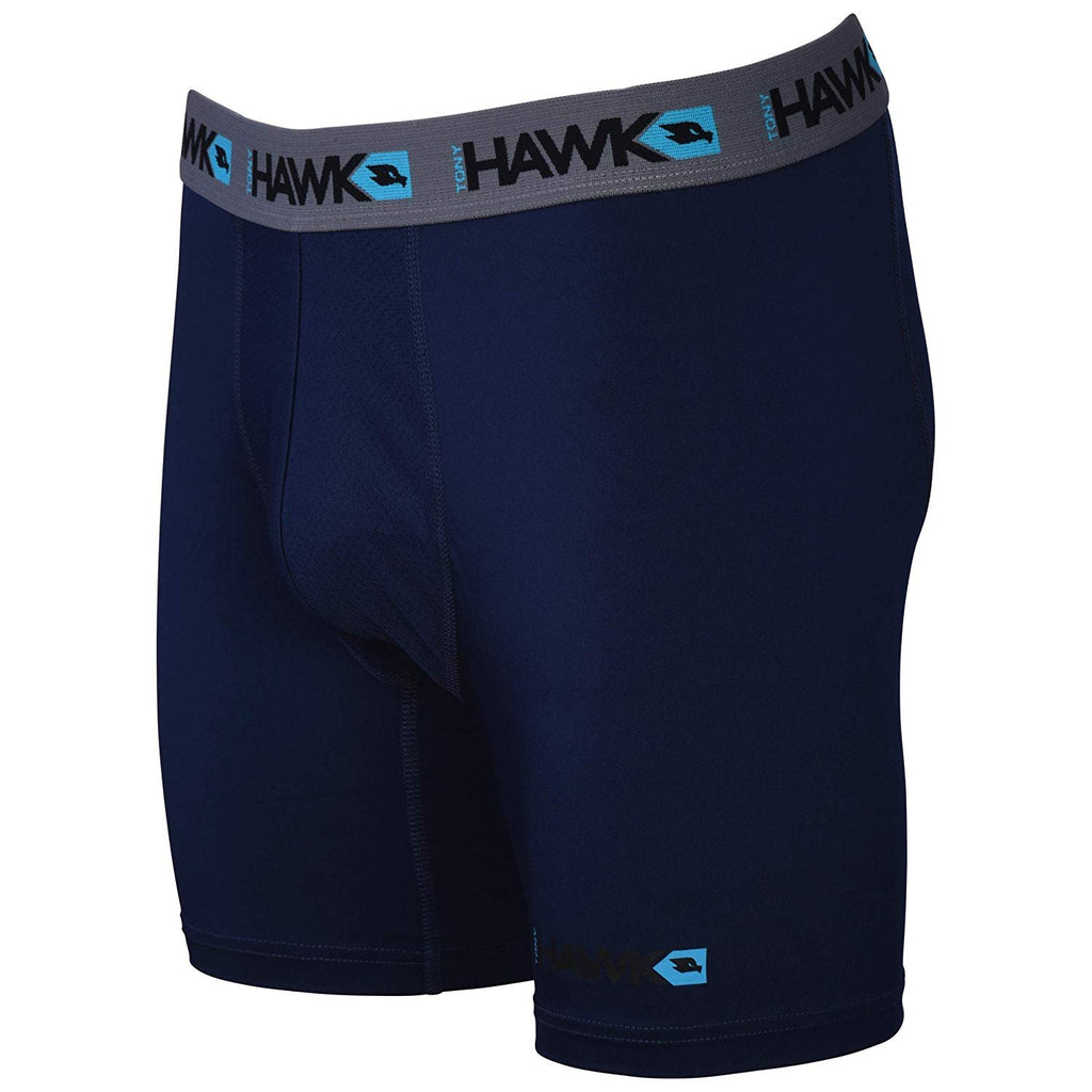 TONY HAWK Mens Performance Underwear - 3-Pack Stretch Performance Boxer Briefs Training Breathable Athletic Fit No Fly