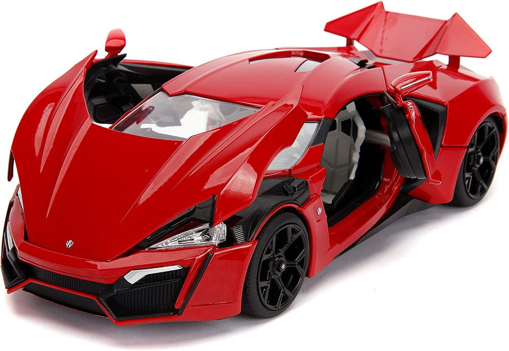 Fast & Furious 1:18 Lykan Hypersport Die-cast Car & 3" Dom Figure, Toys for Kids and Adults