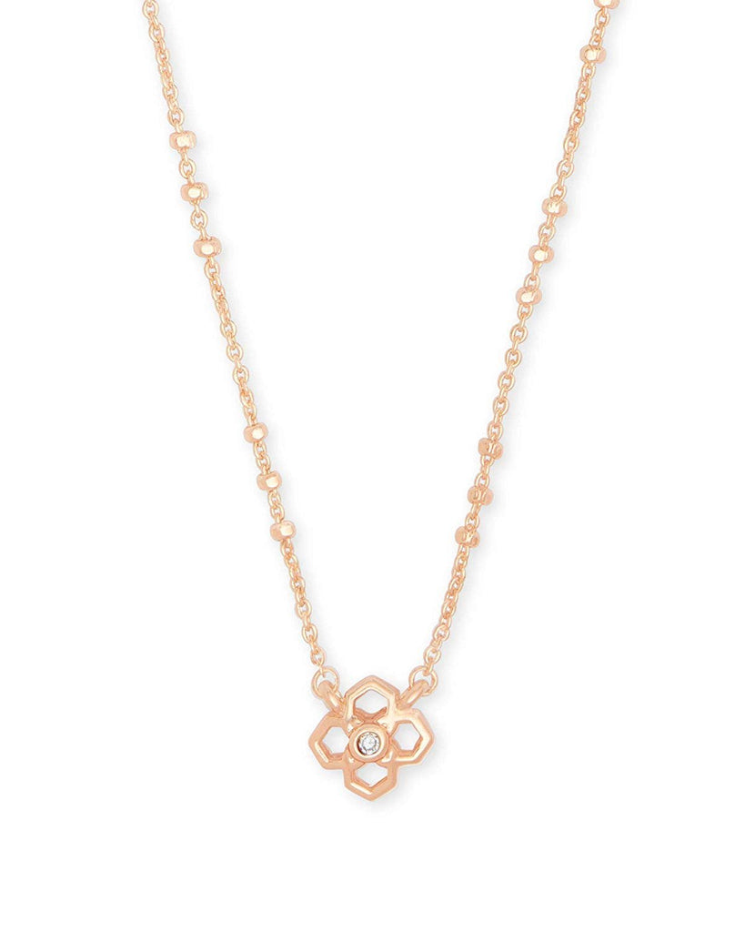 Kendra Scott Rue Pendant Necklace in Rose Gold