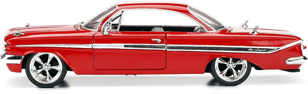 Jada Toys Fast & Furious 8 1:24 Diecast - Dom's Chevy Impala Vehicle , Red