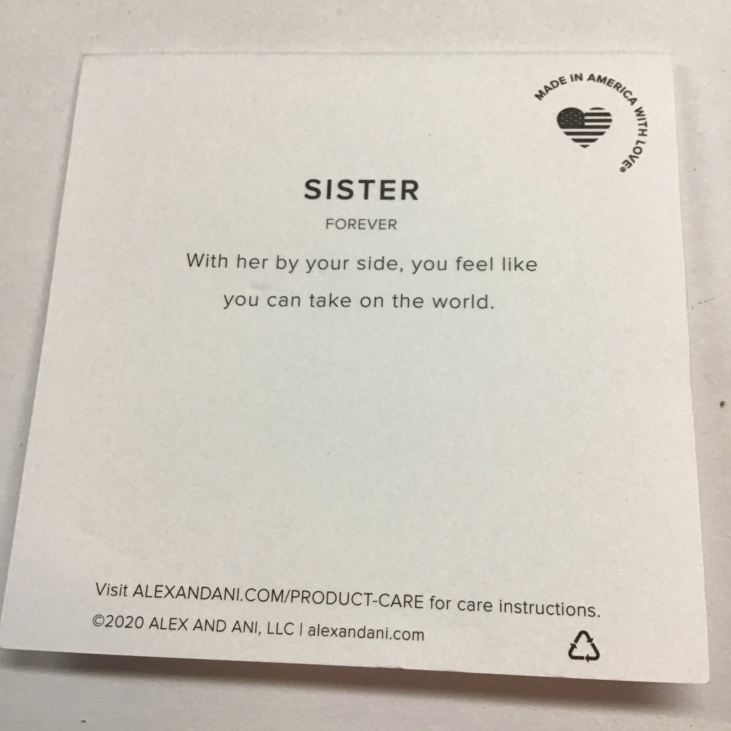 Alex and Ani Because I Love You Sister IV EWB, SAG