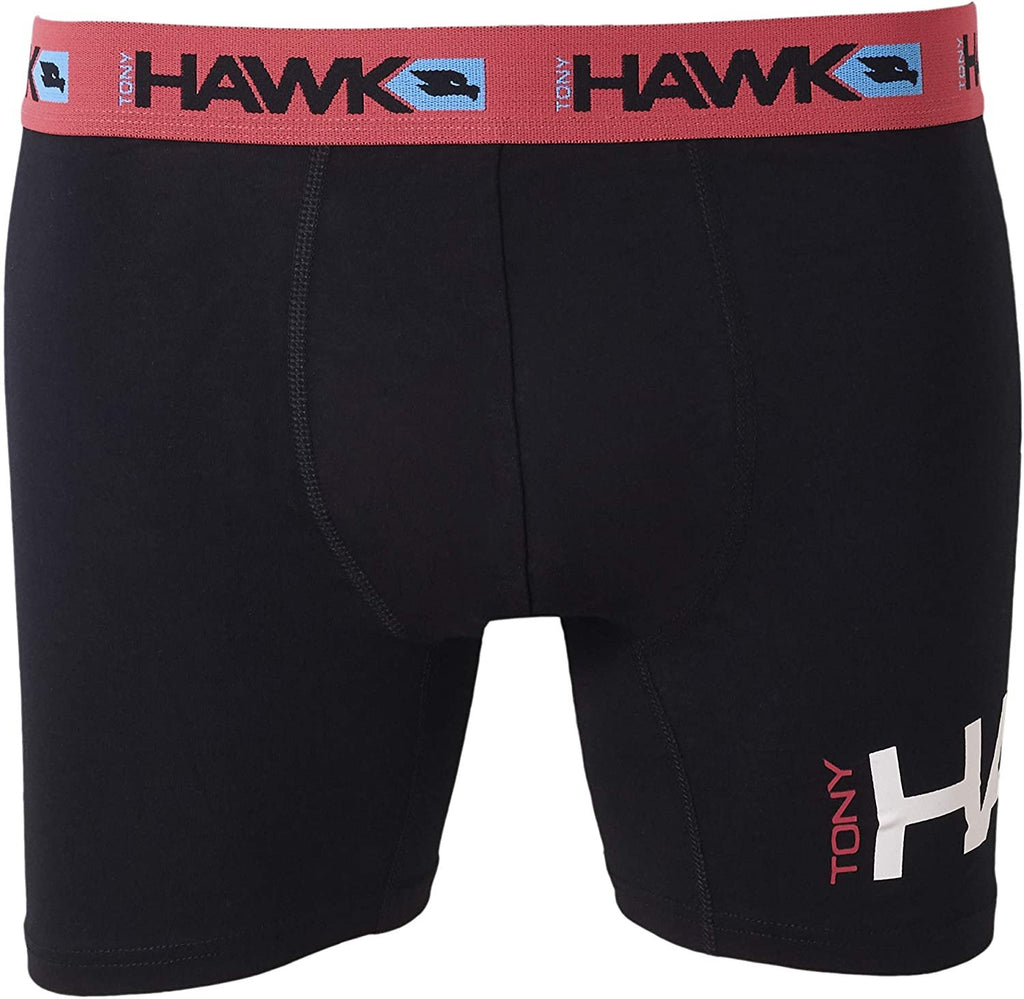 TONY HAWK Mens Athletic Boxer Briefs - Cotton/Spandex 6-Pack Stretch Training Breathable No Fly Small-5X