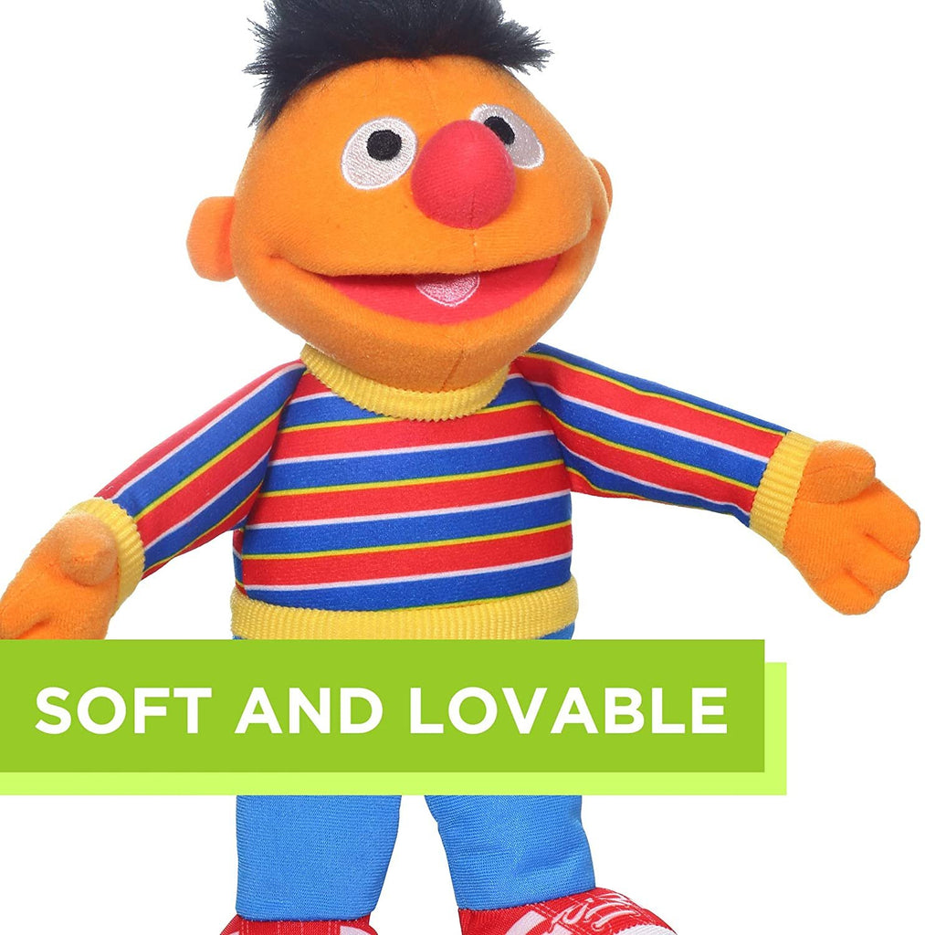 Sesame Street Mini Plush Ernie Doll: 10-inch Ernie Toy for Toddlers and Preschoolers, Toy for Kids 1 Year Olds and Up