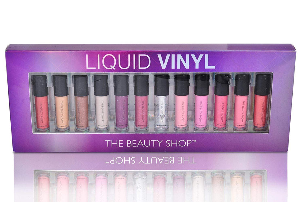 Forever Beauty Liquid Lip Gloss Liquid Vinyl 12-Pack Set Cruelty Free Premium Quality
