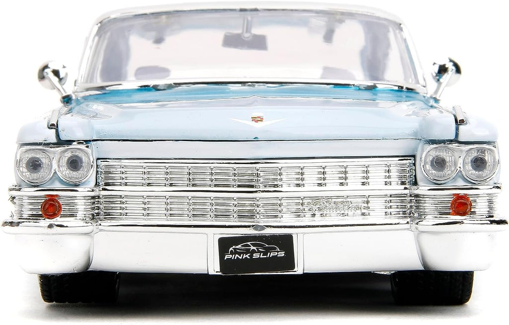 Pink Slips 1:24 1963 Cadillac Die-Cast Car, Toys for Kids and Adults(Candy Blue)