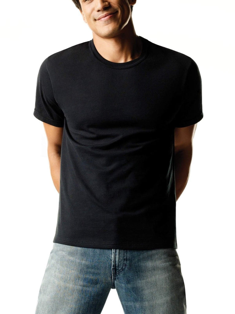Hanes Men's Crew Neck Tshirts 6-Pack Sizes M-2X 100% Preshrunk Cotton