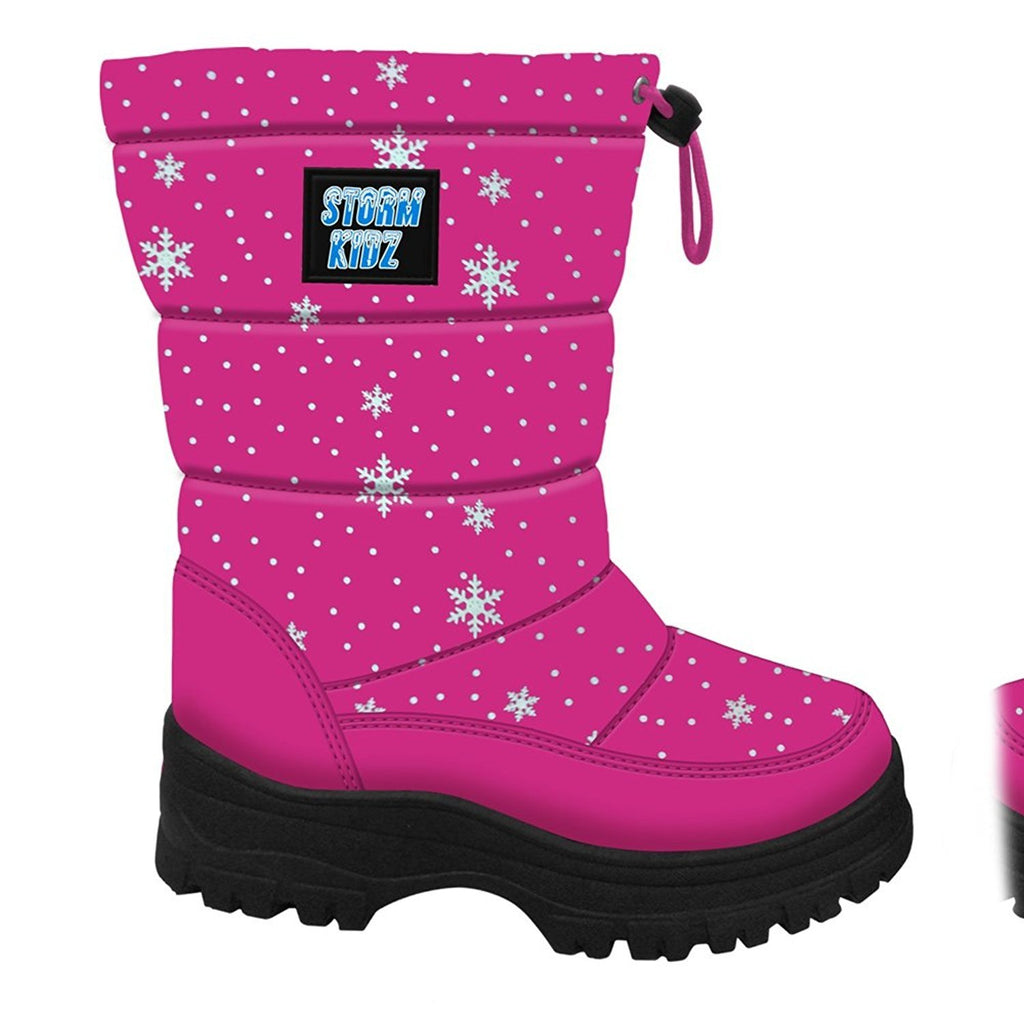 Storm Kidz Girls Cold Weather Snow Boot Puffy (Toddler/Little Kid/Big Kid) Many Colors