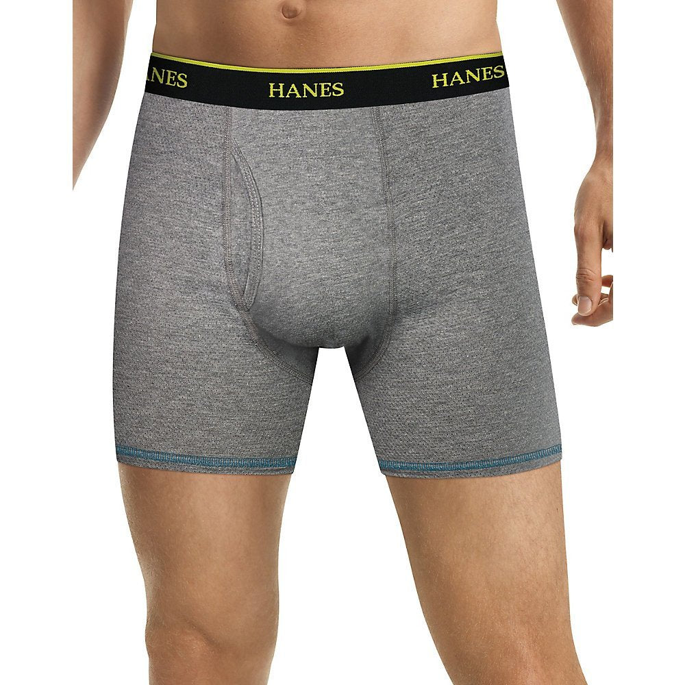 Hanes Men's FreshIQ Cool Comfort Breathable Mesh Boxer Brief