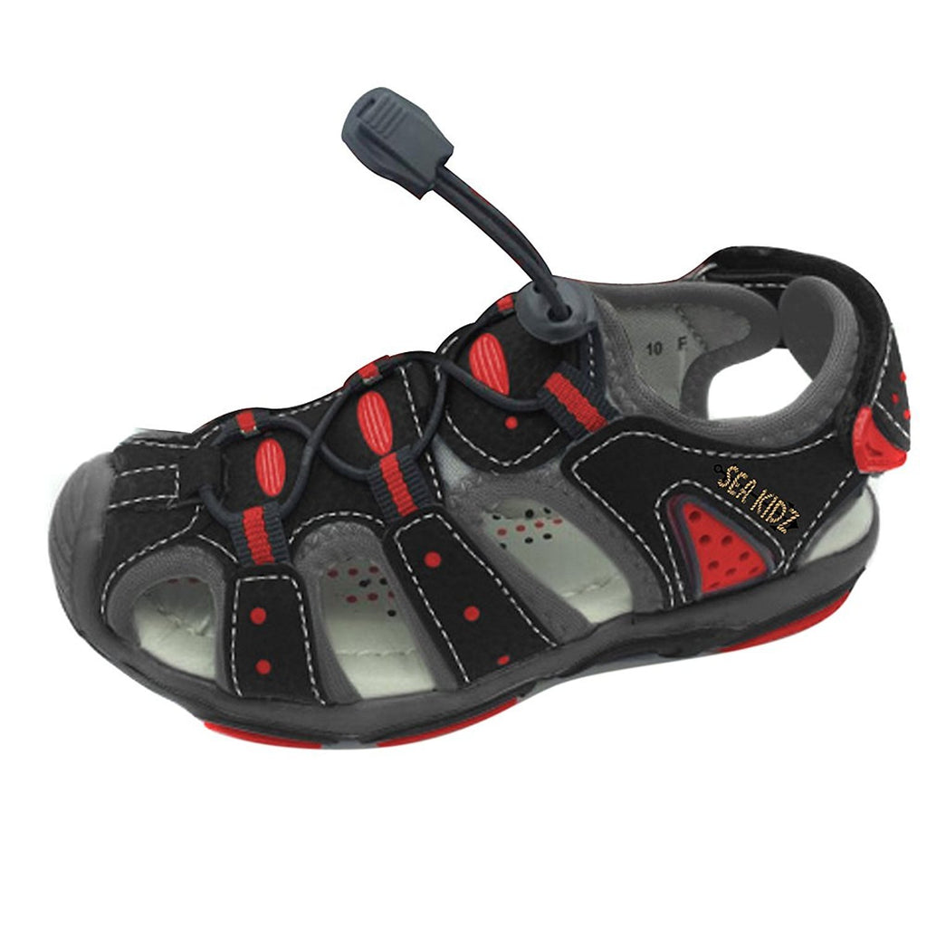 Sea Kidz Kids Children Waterproof Hiking Sport Closed Toe Athletic Sandals (Toddler/Little Kid/Big Kid)