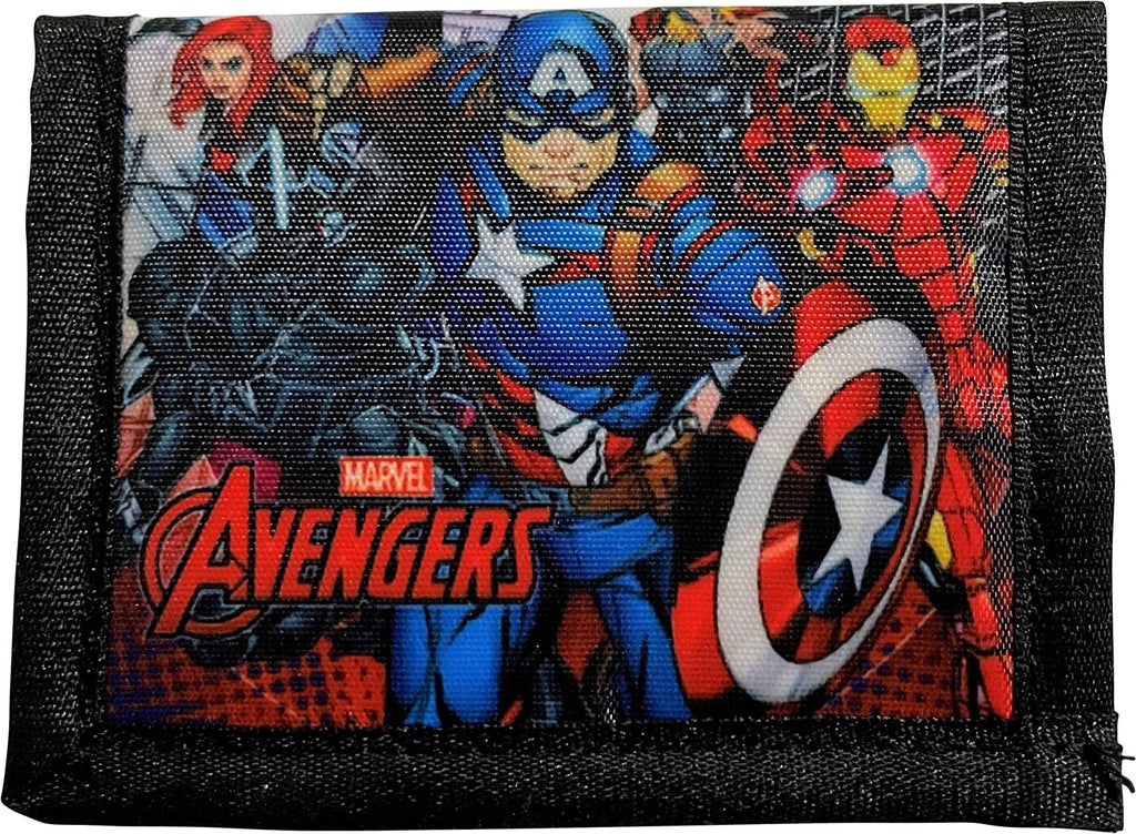 Avengers Little Boy Bifold Wallet With Zippered Pocket