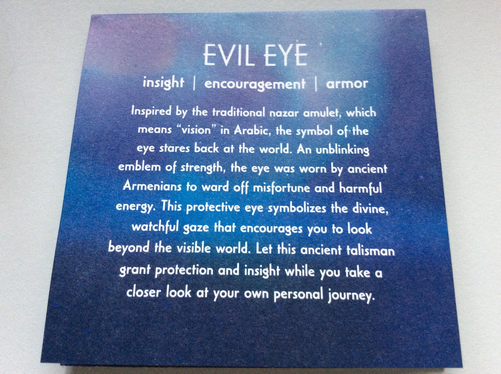Alex and Ani Evil Eye Bangle Bracelet Midnight Silver Tag Box Card