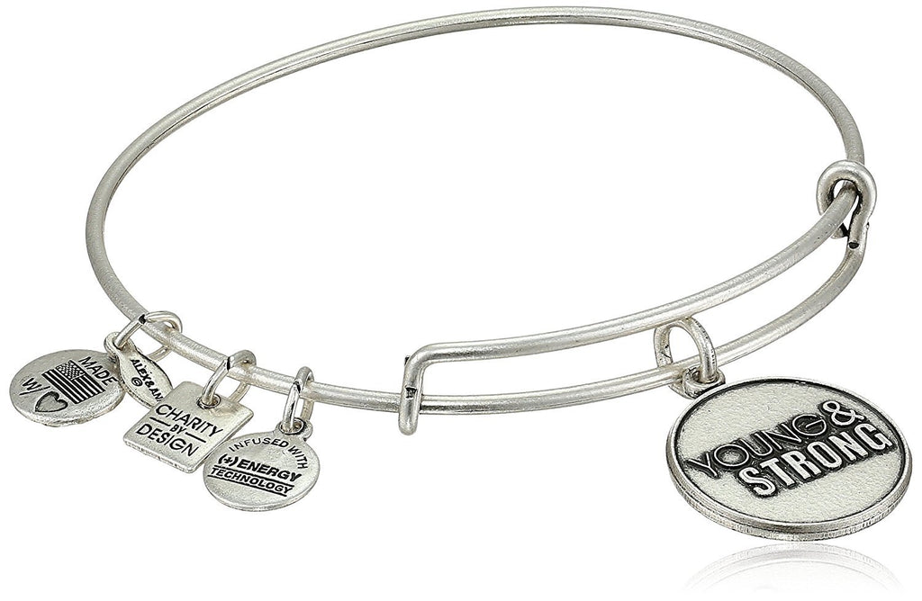 Alex and Ani "Charity By Design" Young and Strong Expandable Wire Bangle Bracelet