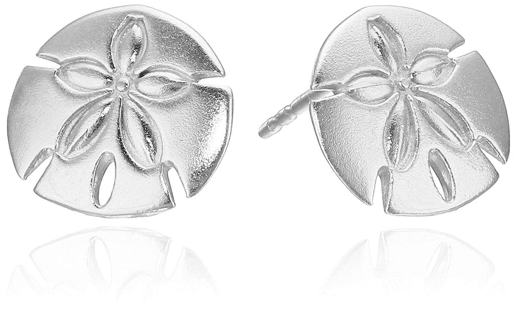 Alex and Ani Post Sand Dollar Stud Earrings