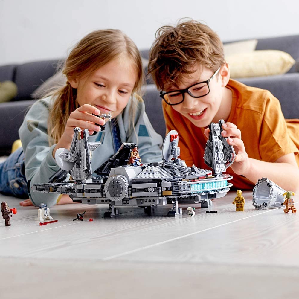 LEGO Star Wars: The Rise of Skywalker Millennium Falcon 75257 Starship Model Building Kit and Minifigures (1,351 Pieces)
