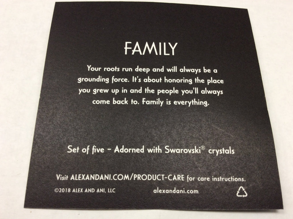Alex and Ani Womens Family Bangles Set of 5