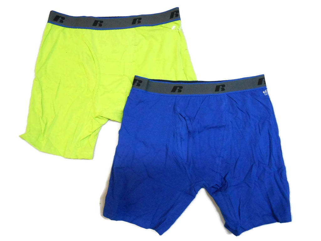 Russell Men's Boxer Briefs Assortd 4-pack Sizes S-2XL New in Famous Brand Packs