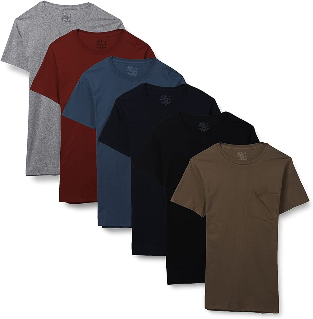Fruit of the Loom Men's Short Sleeve Pocket T-Shirt