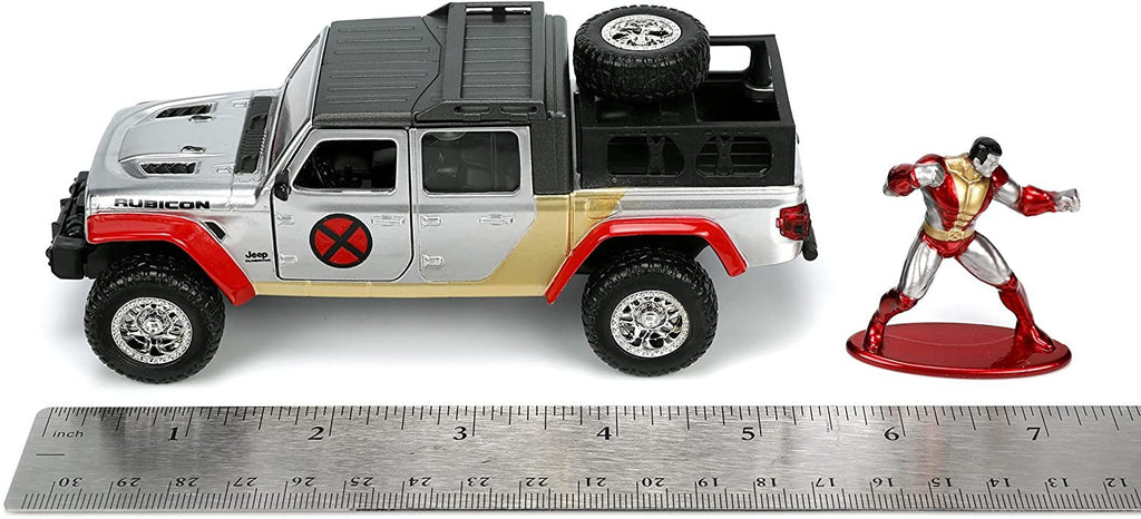 Marvel 1:32 2020 Jeep Gladiator Die-cast Car with Colossus Figure, Toys for Kids and Adults