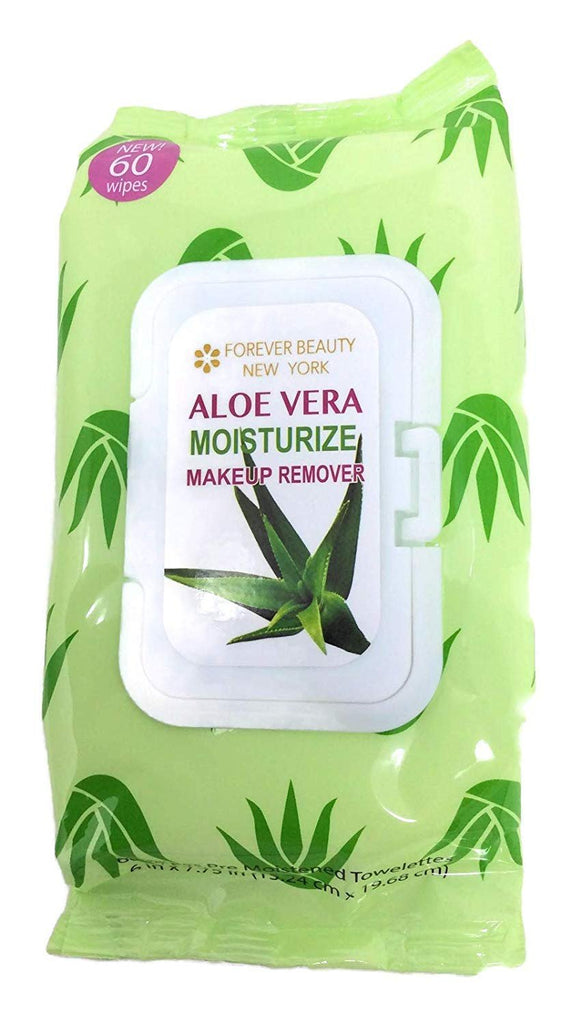 Forever Beauty Makeup Removing Wipes Face Cleaning Fragarant, 60 Count, Alcohol Free