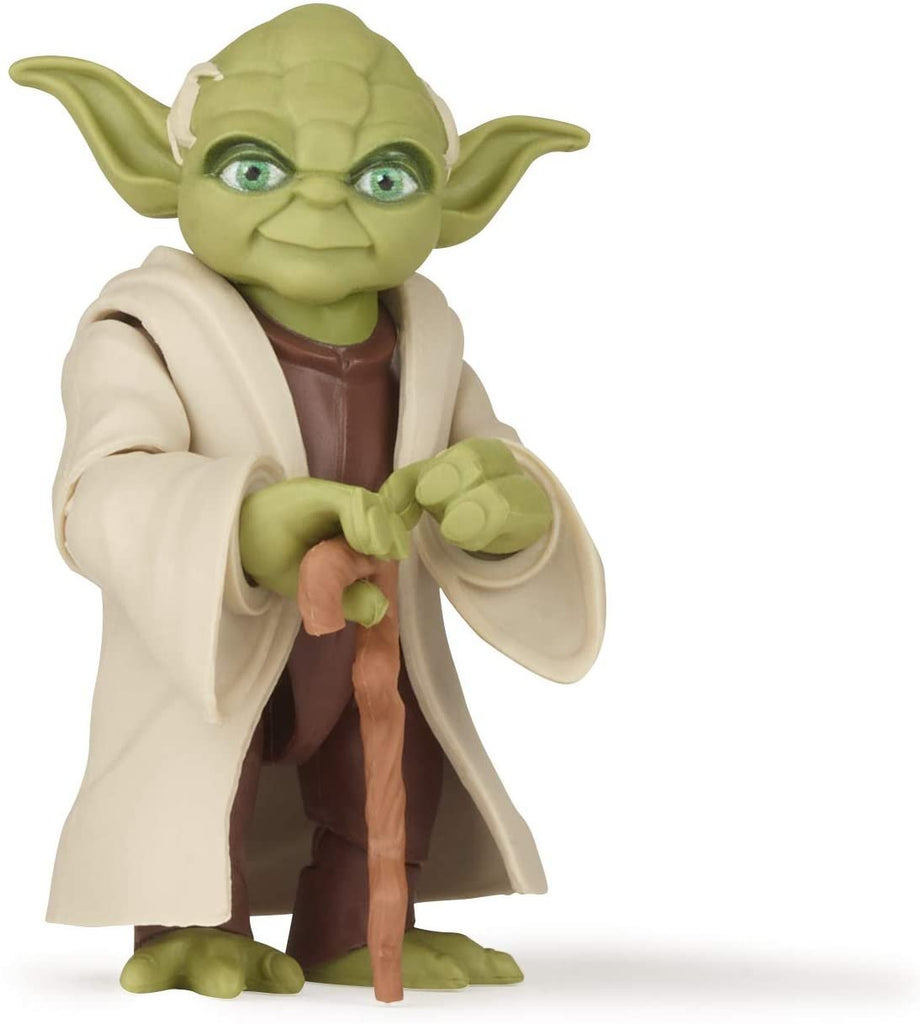 Star Wars Galaxy of Adventures Yoda Toy 5-inch Scale Action Figure with Fun Lightsaber Accessory Feature, Toys for Kids Ages 4 and Up
