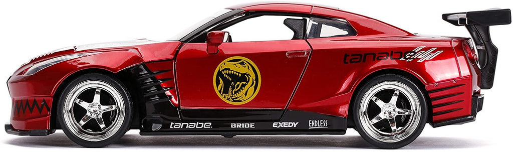Jada 1:24 Diecast 2009 Nissan GT-R with Red Ranger Figure