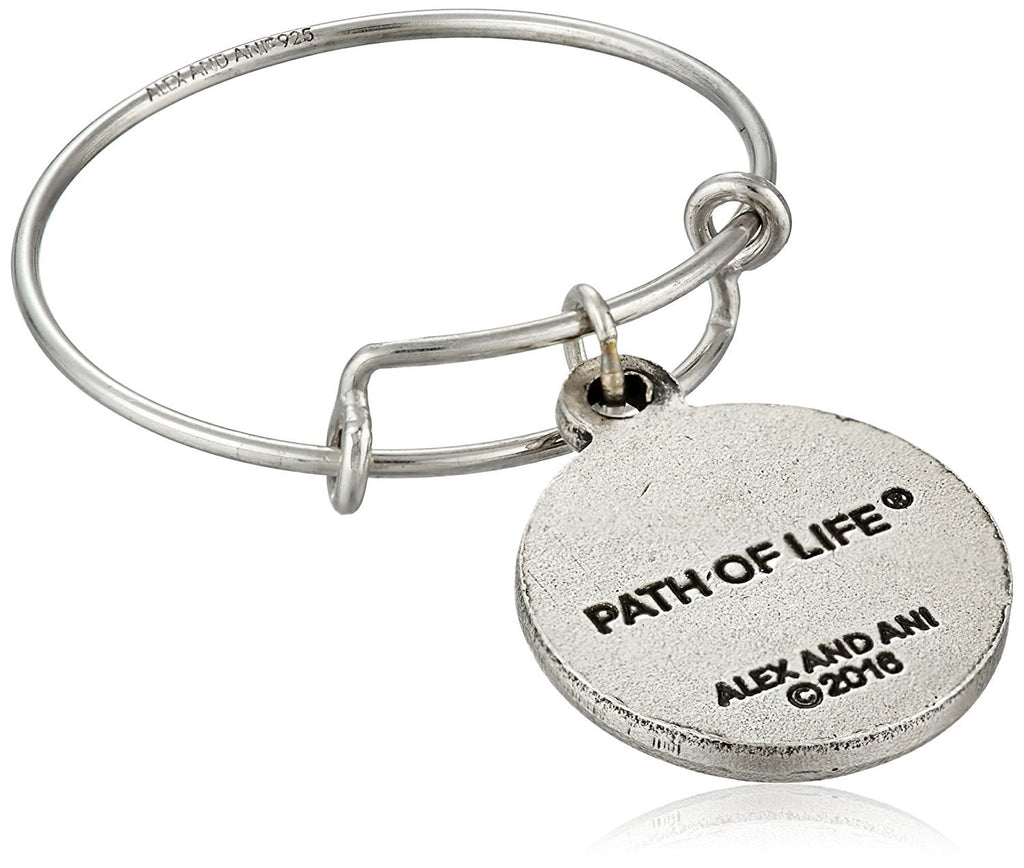 Alex and Ani Path of Life II Expandable Rafaelian Silver Stackable Ring, Size 7-9