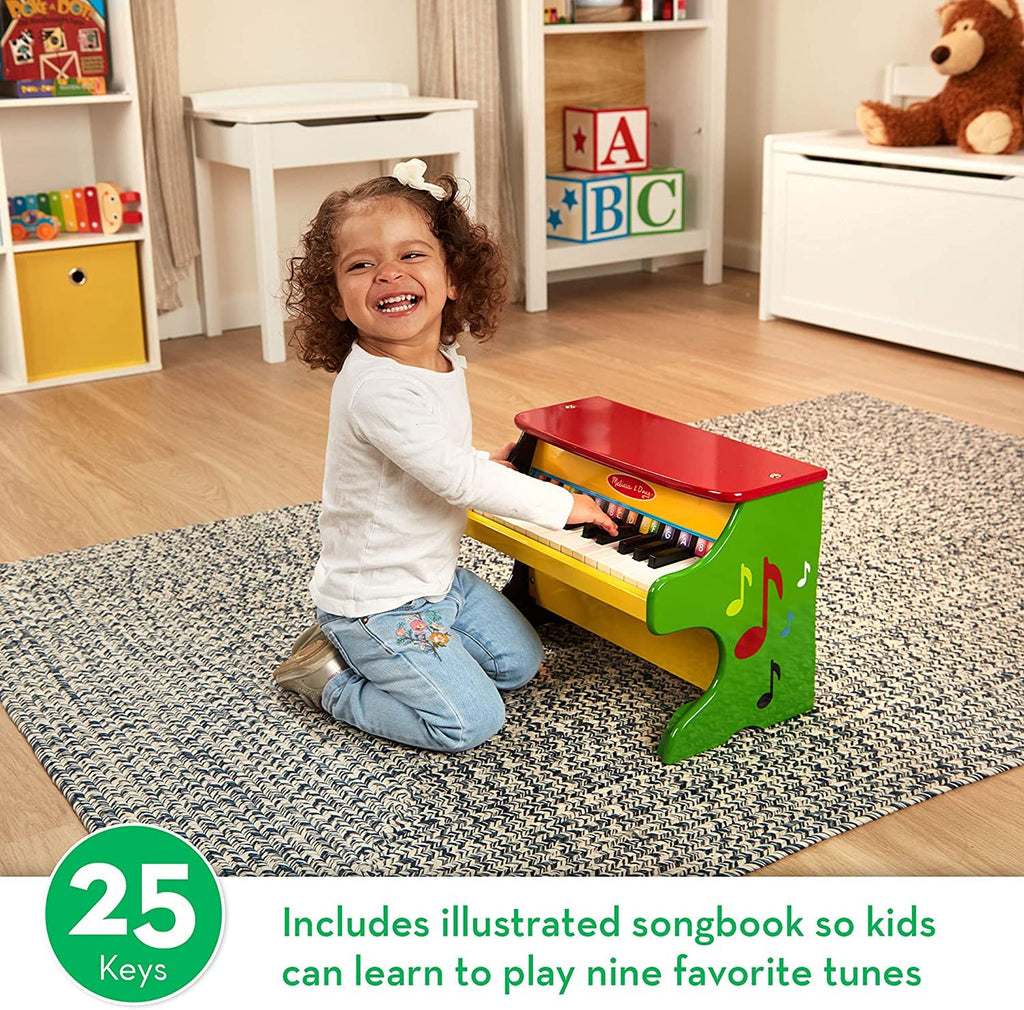 Melissa & Doug Learn-To-Play Piano With 25 Keys and Color-Coded Songbook