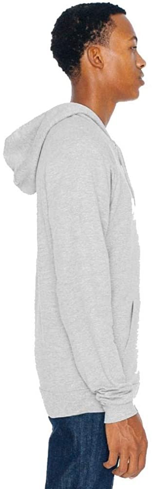 American Apparel Unisex California Fleece Zip Hoodie XS BLACK