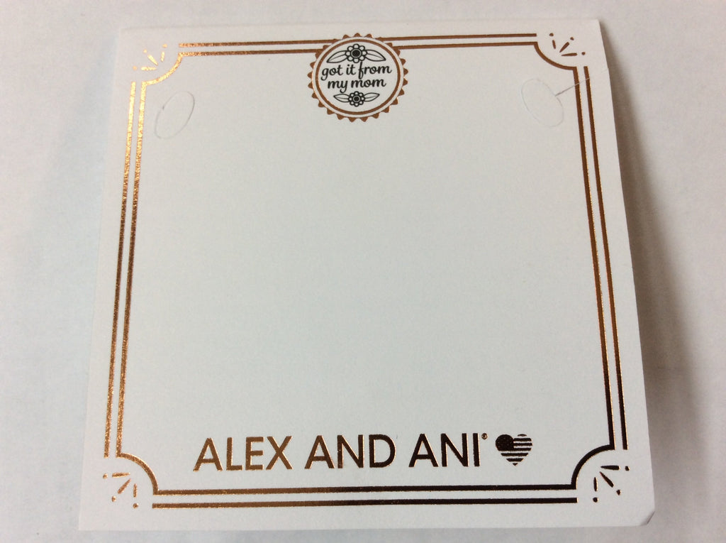 Alex and Ani Got It From My Mom Charm Bangle Bracelet - Shiny Silver Finish
