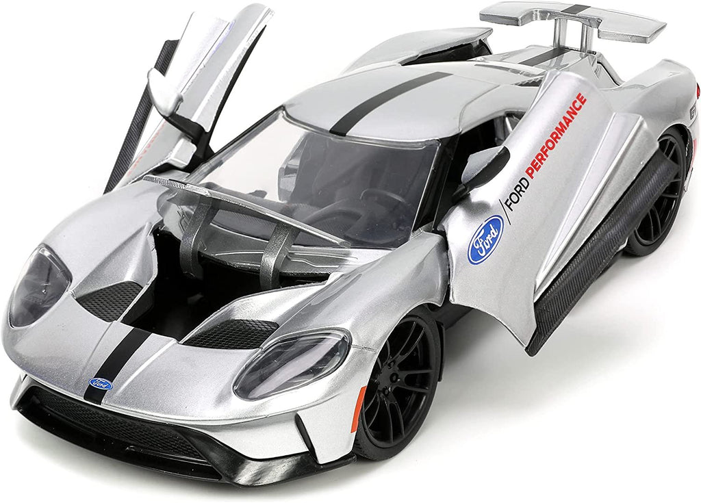 Jada Toys Big Time Muscle 1:24 2017 Ford GT Die-cast Car, Toys for Kids and Adults